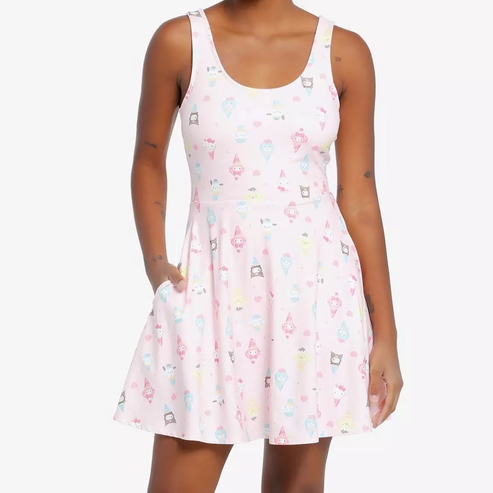 Hello Kitty And Friends Ice Cream Skater Dress Hot Topic My Melody Kuromi Sanrio